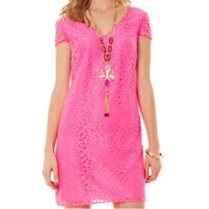 Lilly Pulitzer Erica Sunkissed Pink Lace Dress